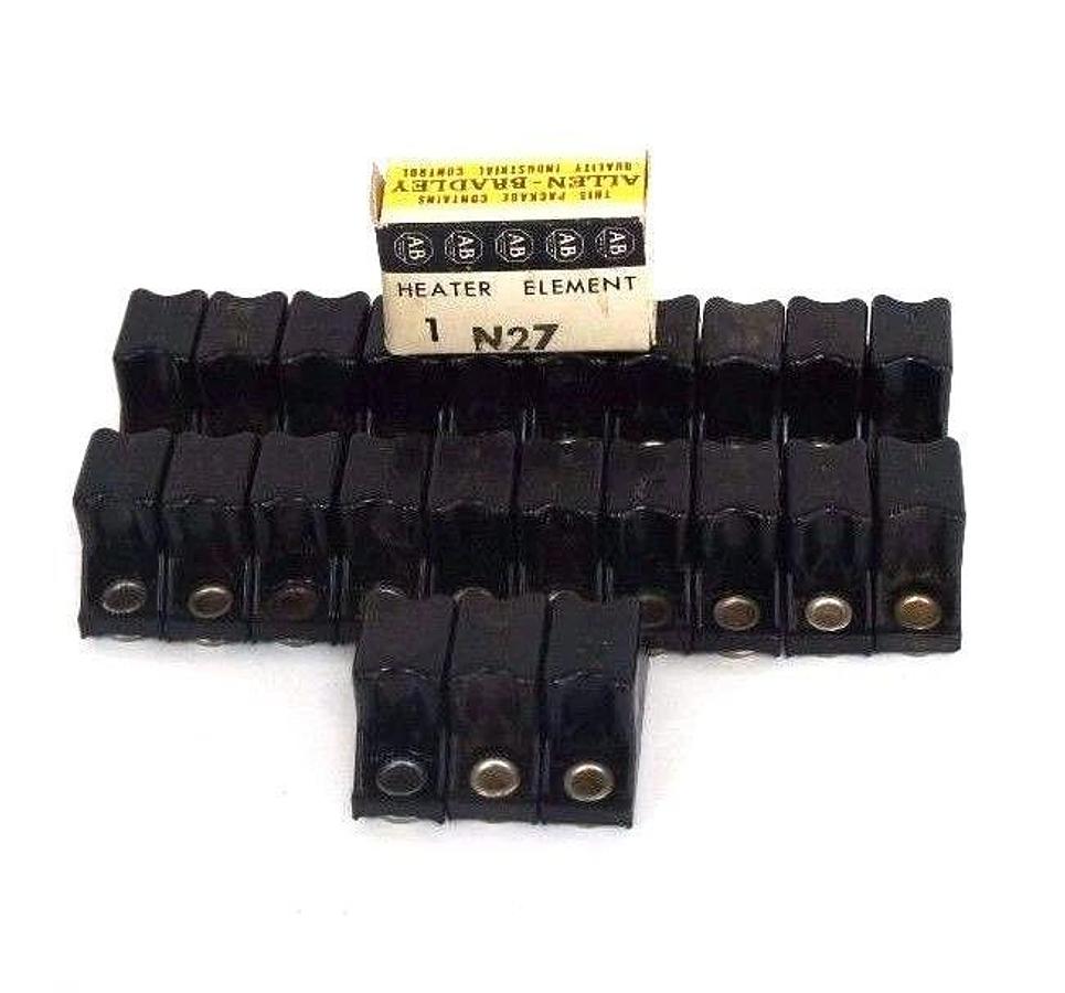 LOT OF 24 ALLEN BRADLEY N27 OVERLOAD THERMAL UNIT HEATING ELEMENTS