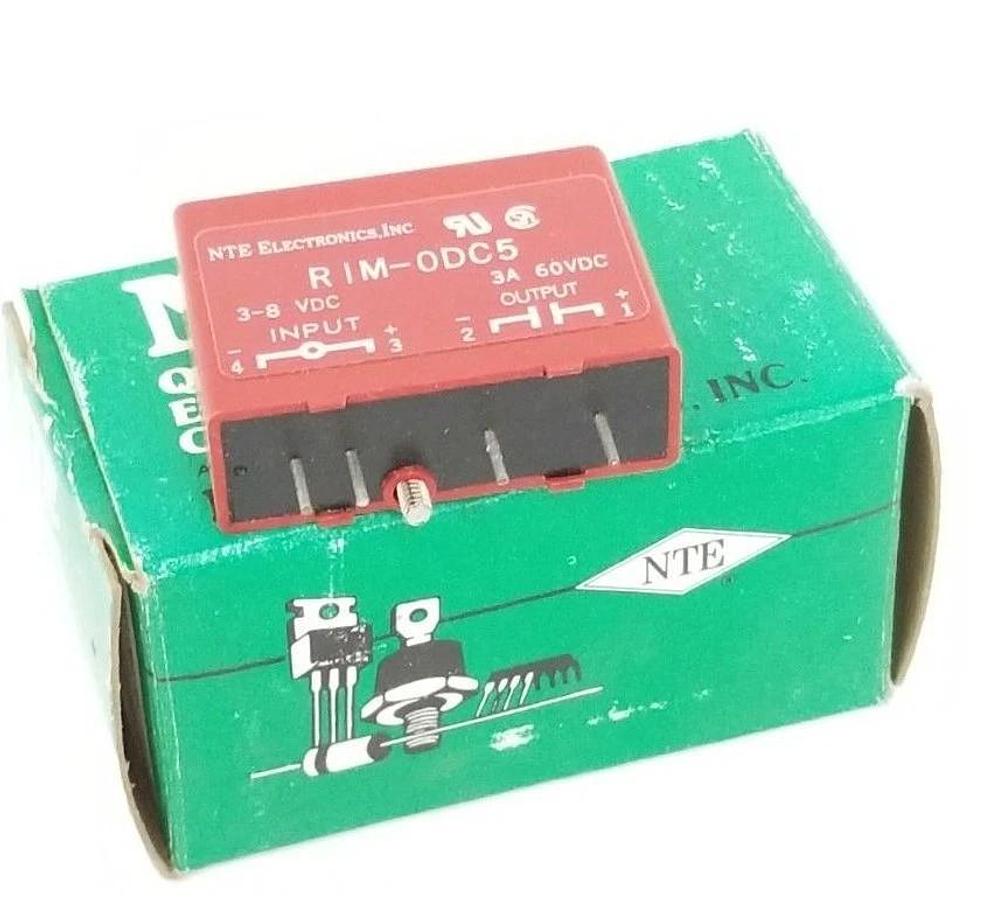 Used NIB NTE ELECTRONICS RIM-OAC5 AC OUTPUT MODULE 3.0-8VDC 3.5A 120VAC RIMOAC5