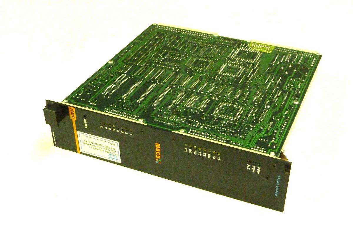 Used ATLAS COPCO 4240-5008-01 MASTER CONTROLLER MODULE W/LED INDICATOR 4240500801
