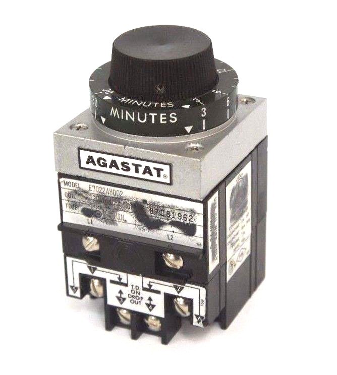 Used TYCO AGASTAT E7022AH002 RELAY 3-30MINUTE TIMING
