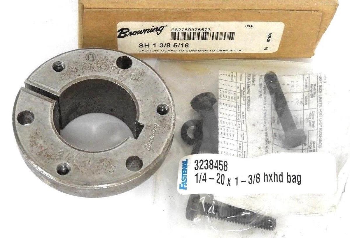 Used NIB BROWNING SH 1 3/8 5/16 QUICK DISCONNECT BUSHING 1-3/8'' BORE