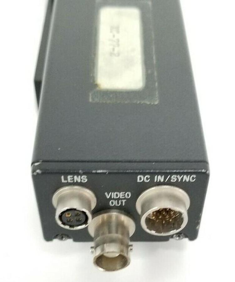 Used SONY XC-77-2 CCD CAMERA ASSEMBLY W/ 3'' IN. LENS & MOUNTING BRACKET XC772