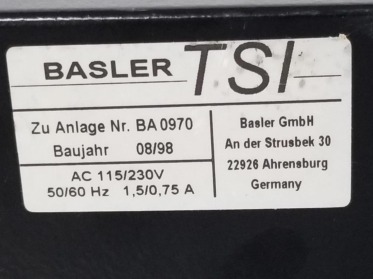 Used BASLER TSI BA-0970 DVD/CD INSPECTION DEVICE 115/230VAC, 50/60HZ, BA0970