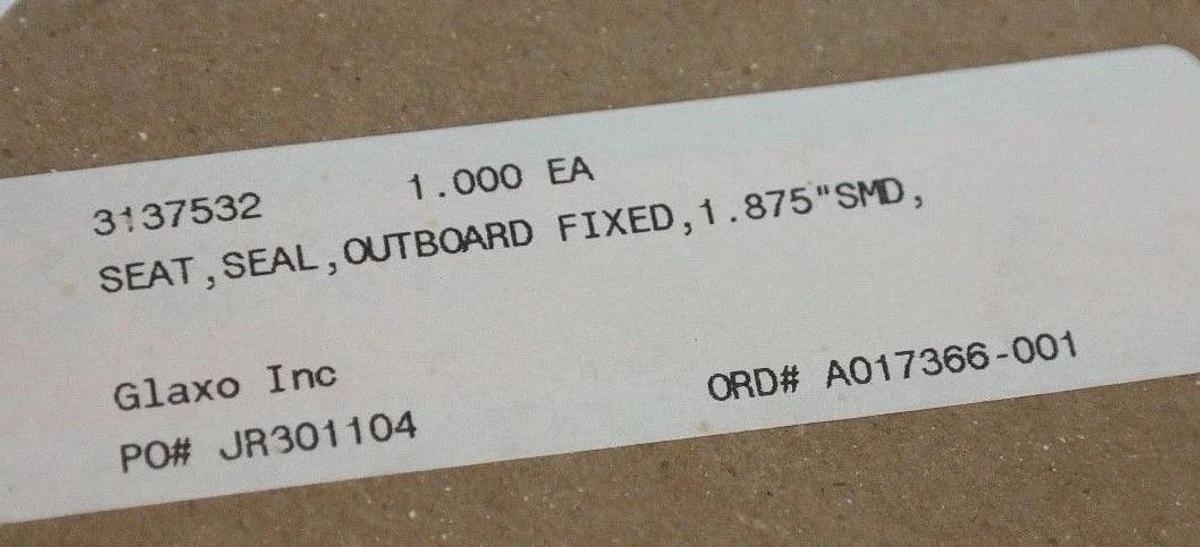 Used NIB GLAXCO 3137532 OUTBORE FIXED SEAL SEAT 1.875" SMD
