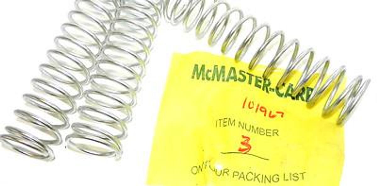Used LOT OF 3 NEW MCMASTER 101967 SPRINGS