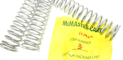 Used LOT OF 3 NEW MCMASTER 101967 SPRINGS