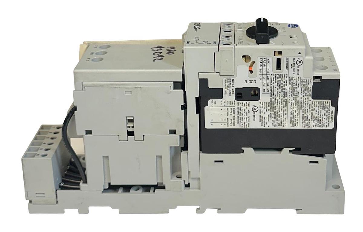 Used NEW ALLEN BRADLEY 190S-CNEJ2-DC10C /B COMPACT STARTER W/ CKT BREAKER 24V NSNP