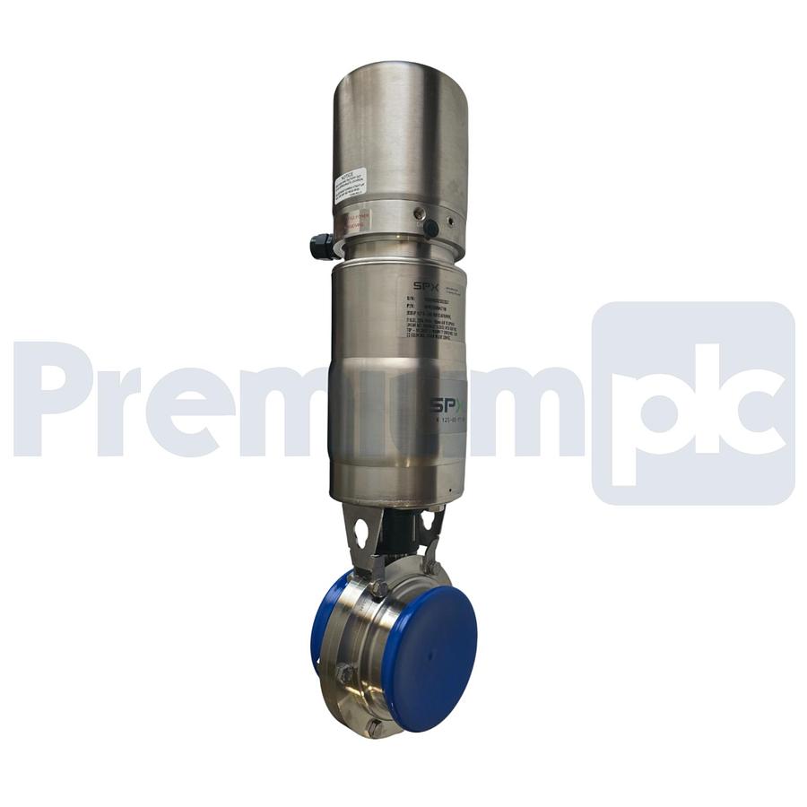 Used SPX 200BVP 4" S-LINE FKM ELASTOMERS BUTTERFLY VALVE w/ ACTUATOR WM20004719 NSNP