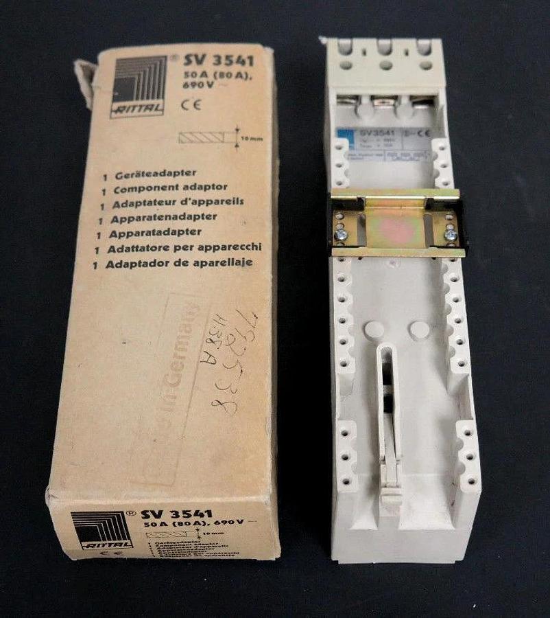 NIB RITTAL SV 3541 COMPONENT ADAPTER 50A (80A), 690V, SV3541