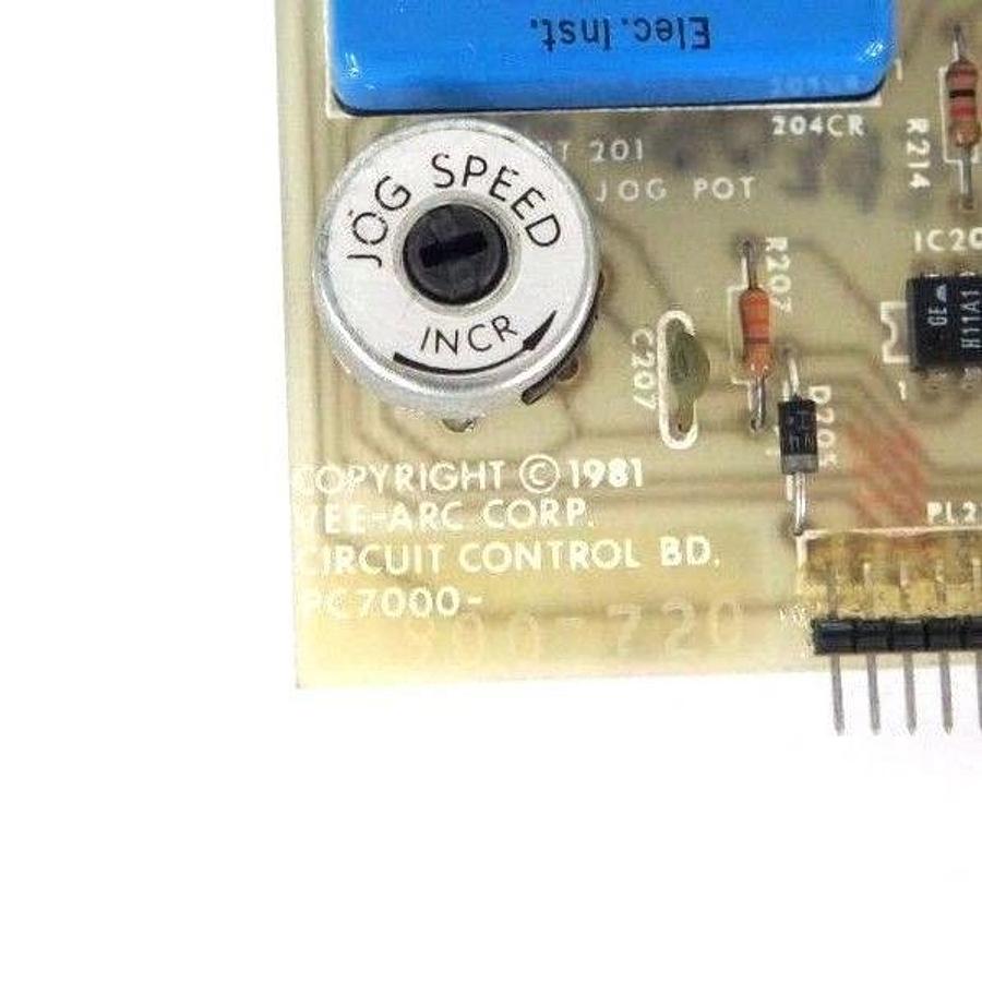 Used VEE ARC CORP. PC7000-900-720 CIRCUIT CONTROL BOARD PC7000900720
