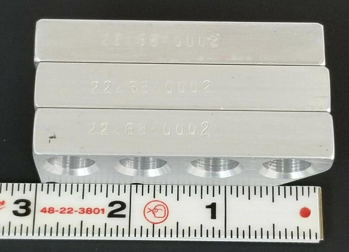 Used LOT OF 3 SHUTTLEWORTH 22268-0002 INTERFACE RAILS 022268-002 222680002