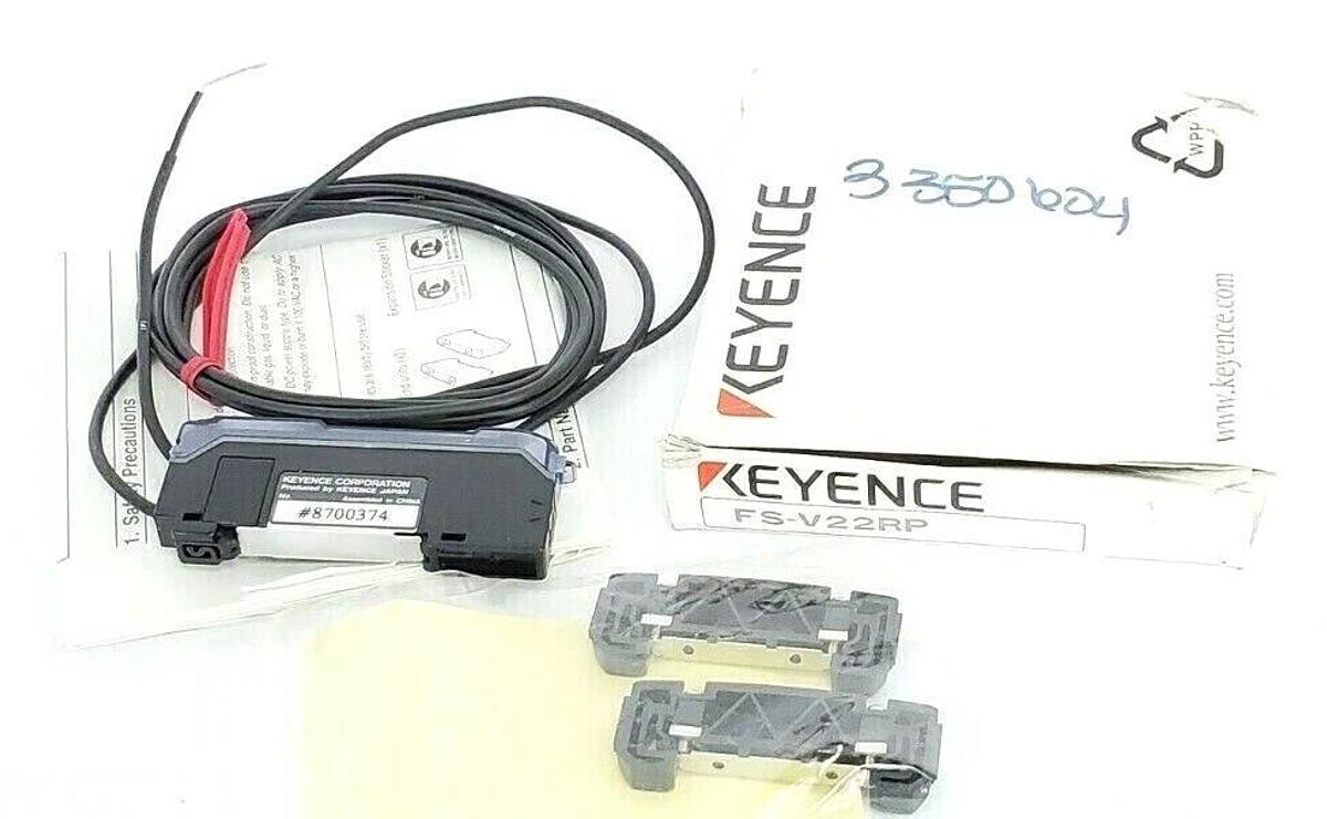 Used NIB KEYENCE FS-V22RP FIBER AMPLIFIER DUAL DIGITAL SENSOR FSV22RP