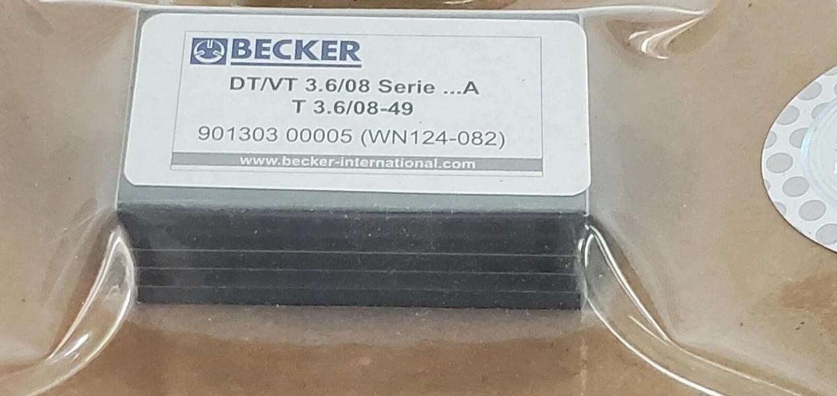 Used 5 NEW BECKER 90130300005 DT/VT 3.6/08 SERIE...A T 3.6/08-49 VANE KIT (WN124-082)