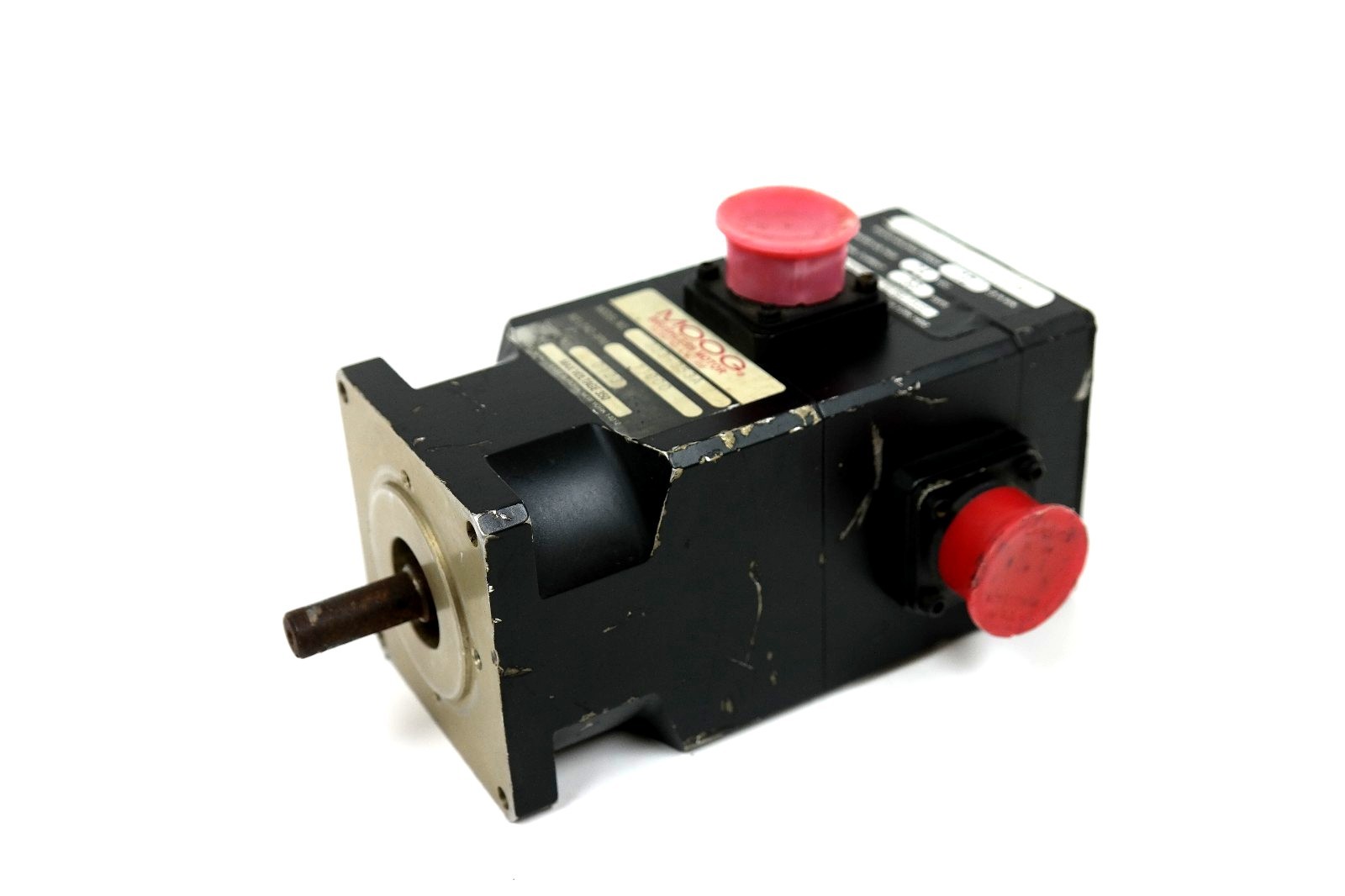 Used MOOG 303-053A SERVO MOTOR 11000 RPM 303053A WITH 24 VDC .33A BRAKE