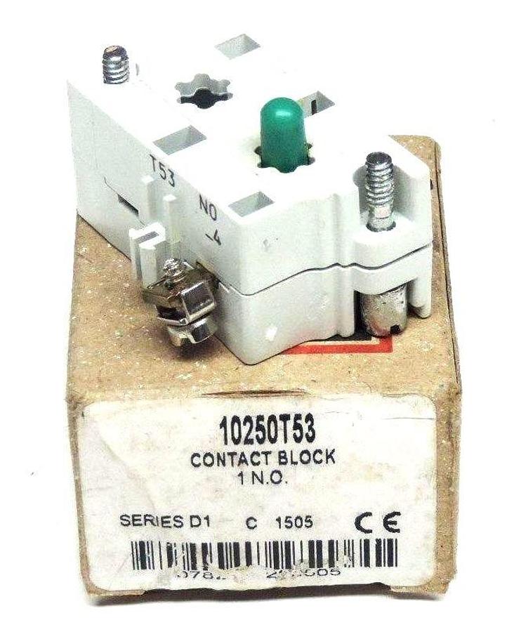 NIB CUTLER HAMMER 10250T53 SER. D1 CONTACT BLOCK 1 N.O., C1505
