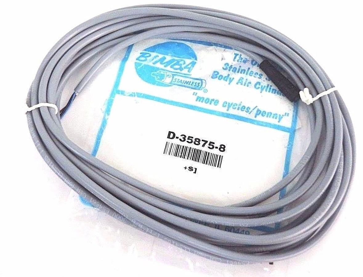Used NIB BIMBA HSCQCX-06 HALL EFFECT SWITCH 5 METER MATING CABLE W/ D-35875-8