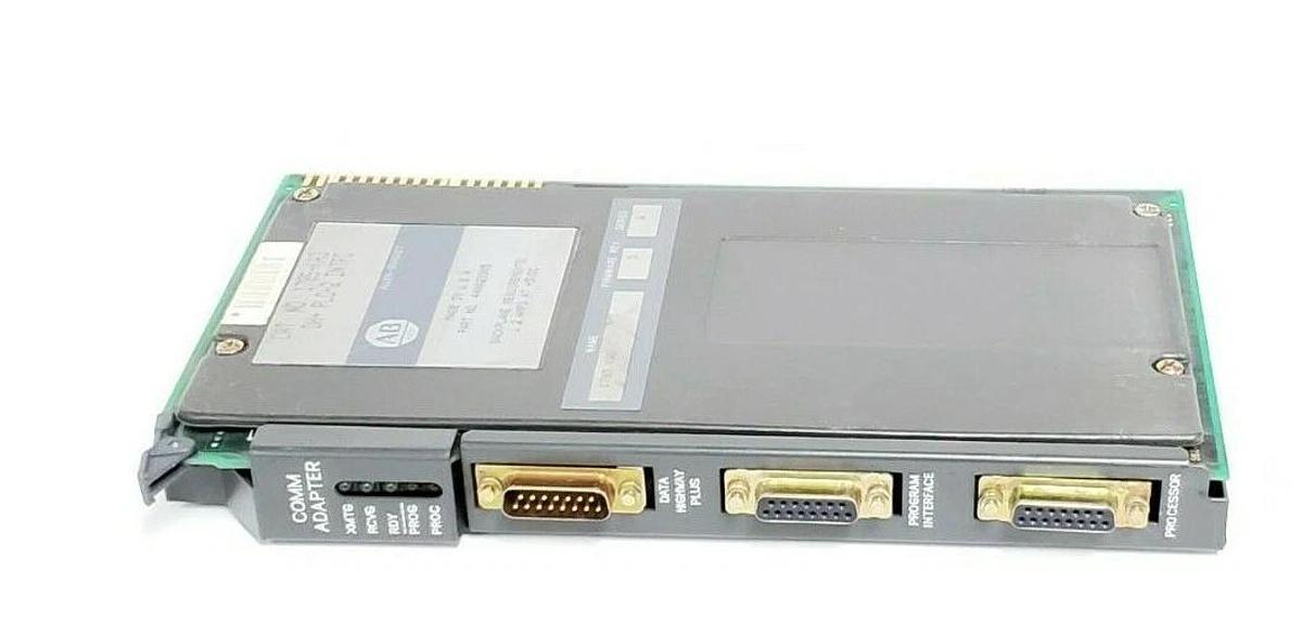 Used ALLEN-BRADLEY 1785-KA3 DH+ PLC-2 INTERFACE COMMUNICATION MODULE SER A, 440023305