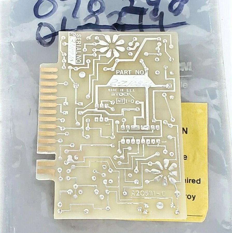 Used STOCK EQUIPMENT 2-Z10866 CONTROL BOARD A20581-C 2Z10866