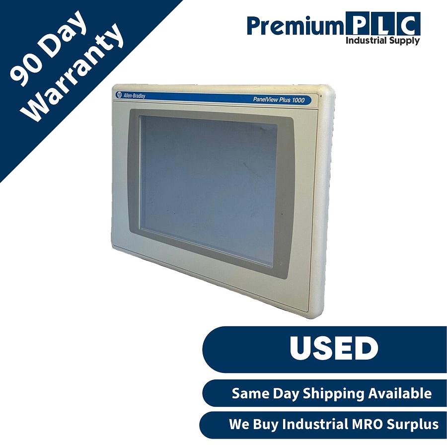 Used ALLEN BRADLEY 2711PC-T10C4D8 /A PanelView Plus 1000 TOUCH ENet 2711P-RDT10C