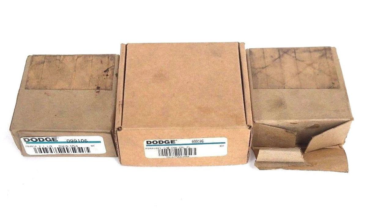Used LOT OF 3 NIB DODGE 099106 CHAIN COUPLING FB4016 X 1 1/8
