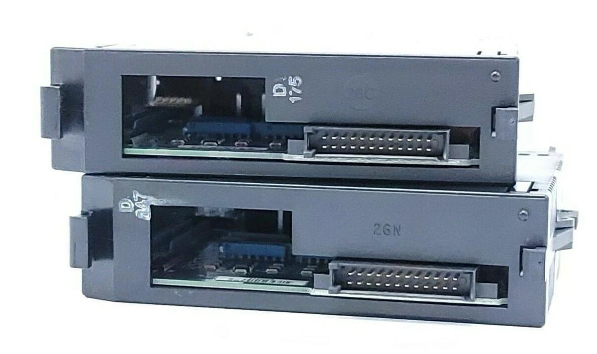 Used LOT OF 2 GE FANUC IC693MDL645E INPUT MODULES 24VDC 16PT POS/NEG/ LOGIC
