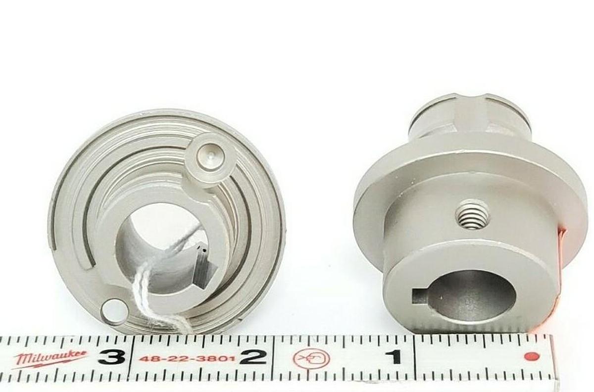 Used LOT OF 2 NEW GENERIC 2-106 DRIVE SHAFT FITTINGS PART #5, 5/8" BORE, 127050, 2106