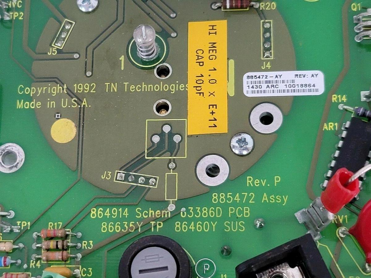 Used TN TECHNOLOGIES 885472 REV. AY AMPLIFIER BOARD REV. P