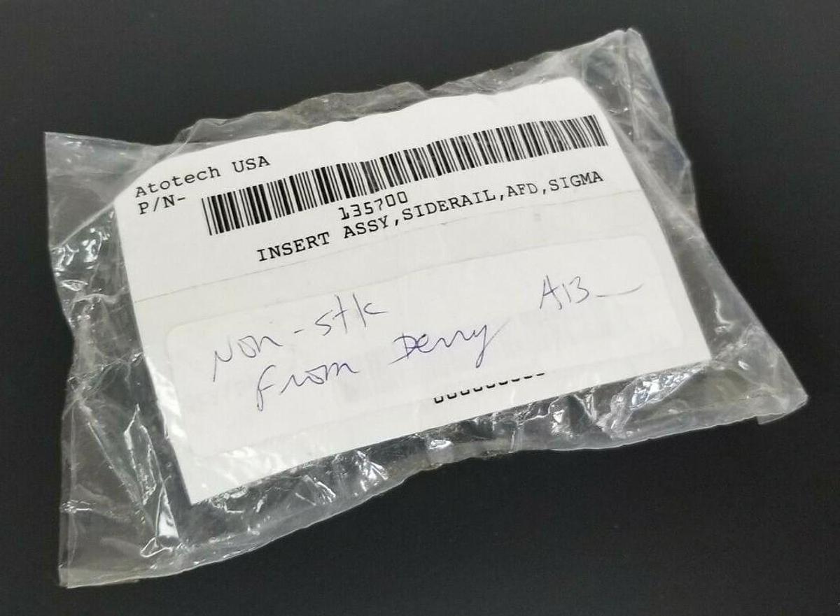 Used NEW ATOTECH USA 135700 INSERT ASSY, SIDERAIL, AFD, SIGMA