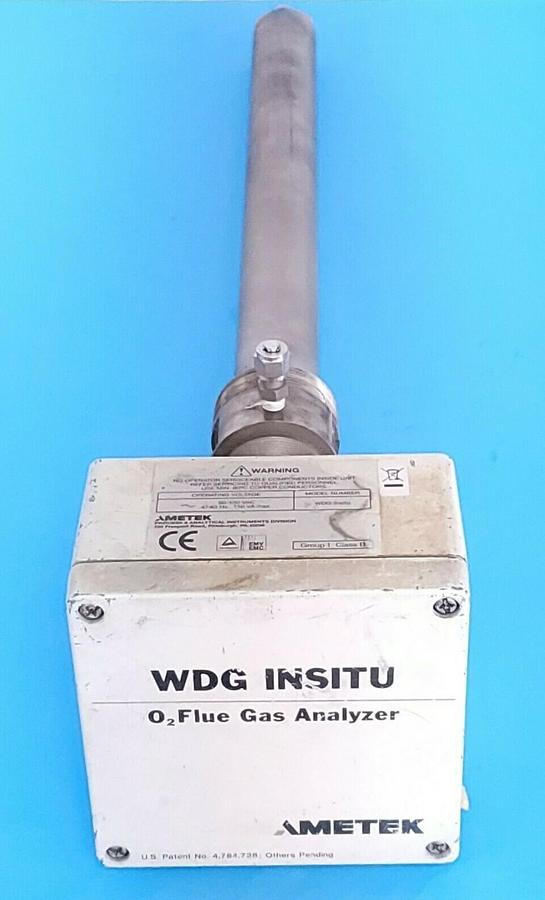 Used AMETEK WDG INSITU O2 FLUE GAS ANALYZER 90-130VAC 47-63HZ 150 VA MAX.