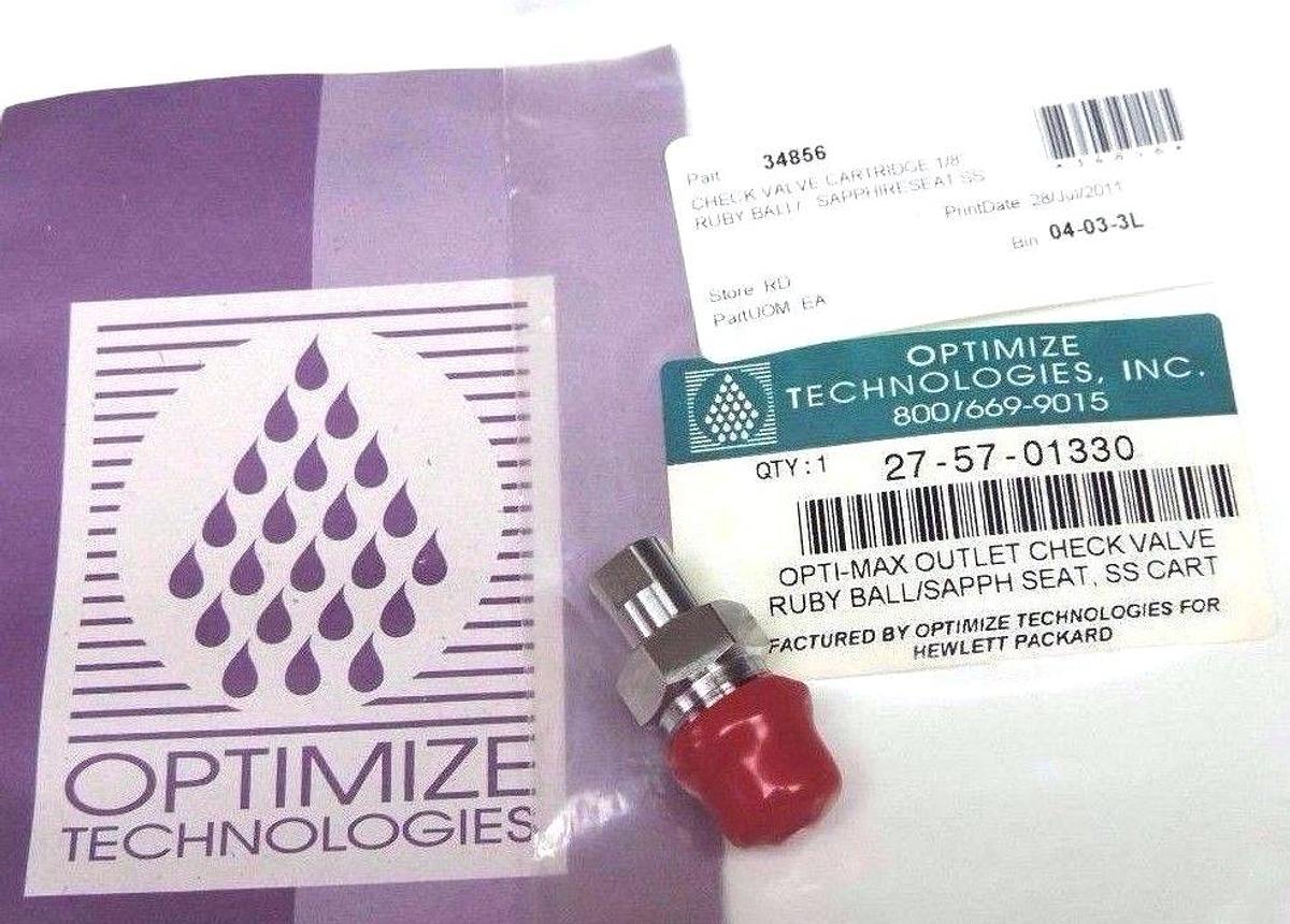NEW OPTIMIZE TECHNOLOGIES INC. 27-57-01330 OPTI-MAX OUTLET CHECK VALVE RUBY BALL