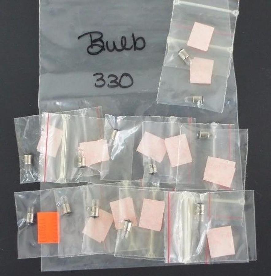 Used LOT OF 12 NEW GENERIC 330 MINIATURE BULBS
