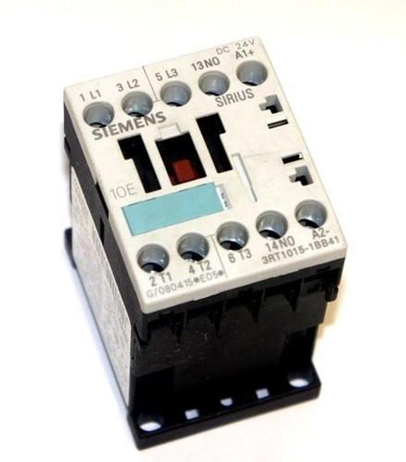 Used SIEMENS 3RT1015-1BB41 CONTACTOR NON REV, S00, 7A, 24 VDC, 3ZX1012-0RH11-1AA1