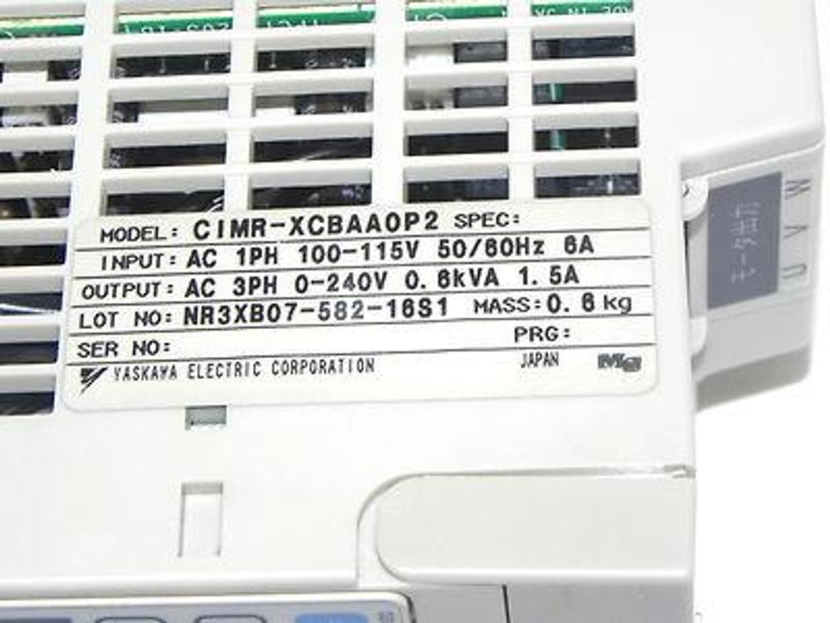 Used MAGNETEK CIMR-XCBAA0P2 DRIVE GPD 205, CIMR-XCBAAOP2 W/ JVOP-120