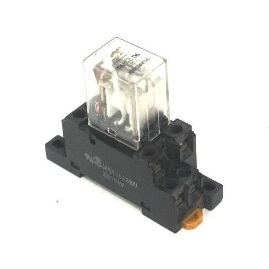 Used OMRON PTF08A-E SOCKET RELAY BASE WITH GUARDIAN 1390H-2C