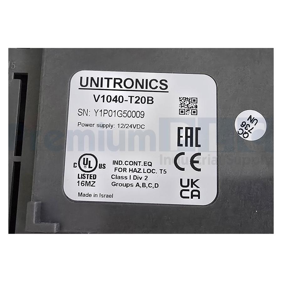Used NEW UNITRONICS V1040-T20B Vision1040 PROG. LOGIC CONTROLLER + BUILT-IN HMI NSMP