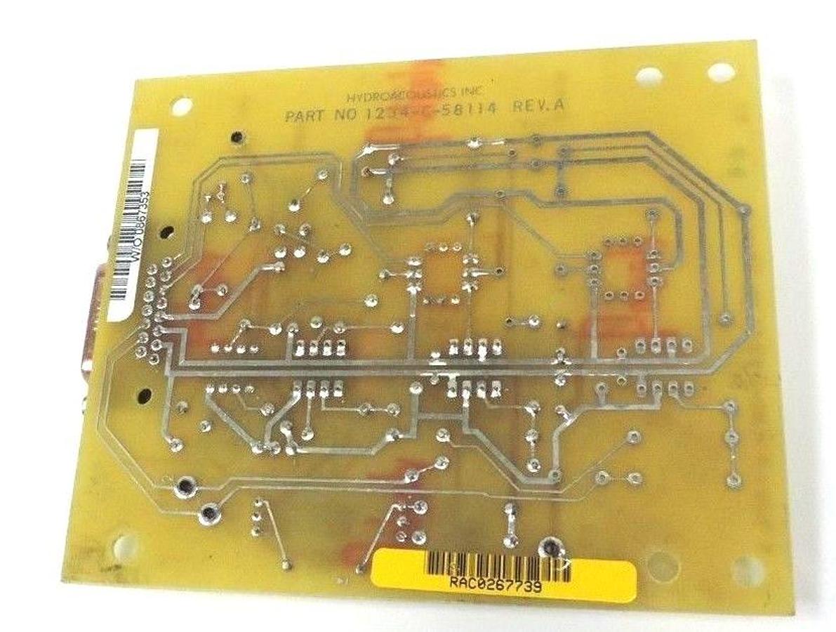Used HYDROACOUSTICS INC. PART NO. 1234-C-58114 REV. A BOARD ASSY NO. 1234-C-58115-1