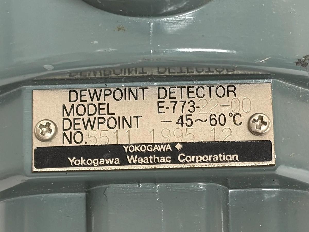 Used Yokogawa Weathac E-773-22-00 Dewpoint Detector Probe Sensor
