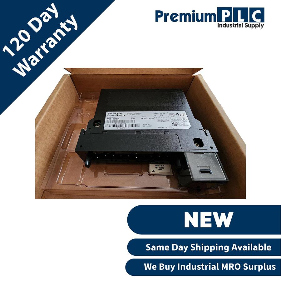 Used NEW ALLEN BRADLEY 1756-IB16 /A ControlLogix 16-PT DIGITAL INPUT MODULE F/W 2.5
