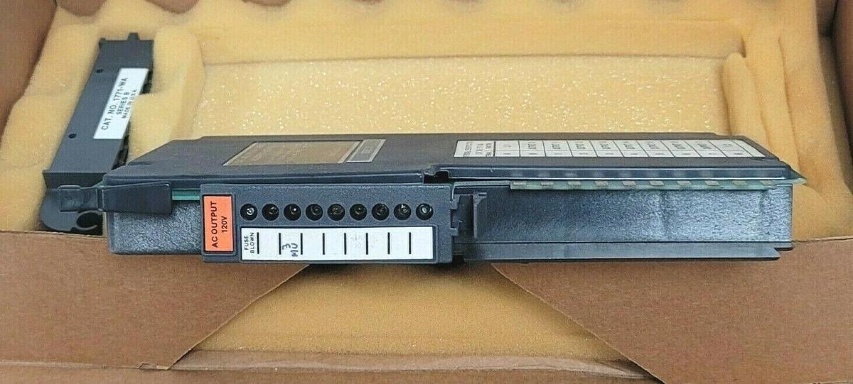 Refurbished REPAIRED ALLEN BRADLEY 1771-OA SER. B AC OUTPUT MODULE W/ 1771-WA SER. B