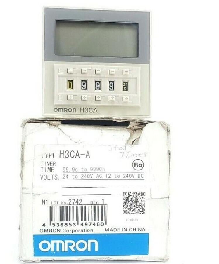 NIB OMRON H3CA-A SOLID STATE TIMER 99.9S TO 9990H, 24 TO 240V AC 12 TO 240V DC