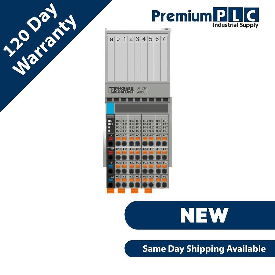 Used NEW F/S PHOENIX CONTACT AXL F DI32/1 1F AXIOLINE F DIGITAL INPUT MODULE 2688035