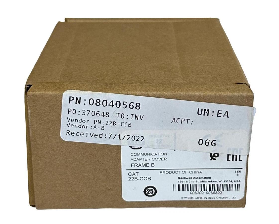 NEW ALLEN BRADLEY 22B-CCB /B PowerFlex COMMUNICATION ADAPTER COVER 22BCCB