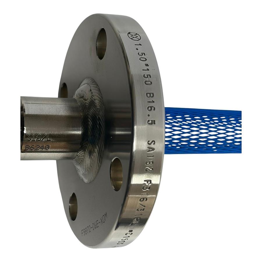 Used Daily Thermetrics A064272-SE-TW Thermowell Flanged Assy. 10" 316L Thermocouple