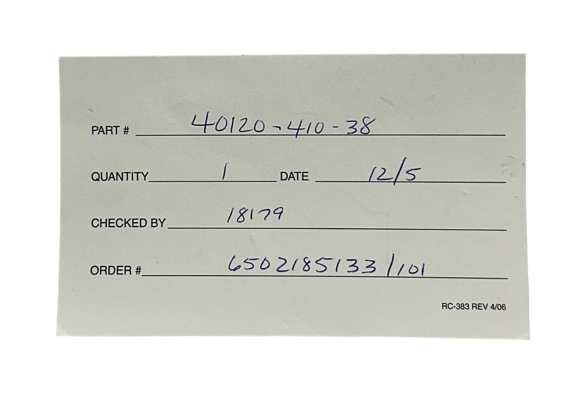 Used ALLEN BRADLEY 40120-410-38 / 410-38 / 4012041038 BULLETIN 2100 STAB ASSY NSMP