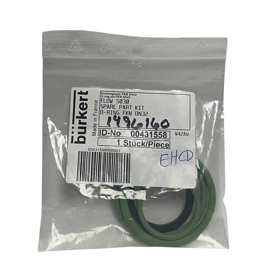 Used 2 BURKERT 00431558 / 431558 FLOW S030 SPARE PART KITS O-RING FKM DN32 OEM NSMP