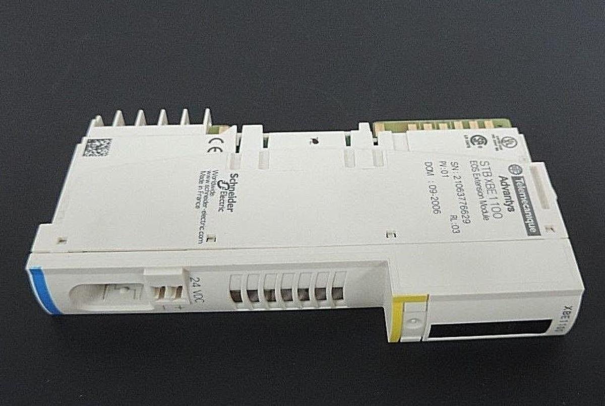 Used TELEMECANIQUE STBXBE1100 EOS EXTENSION MODULE XBE1100, PV: 01, RL: 03