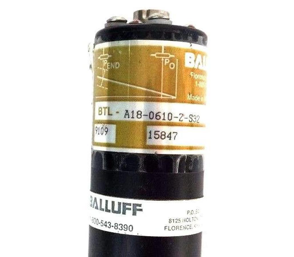 Used BALLUFF BTL-A18-0610-Z-S32 MICROPULSE TRANSDUCER 33-1/2" TOTAL LENGTH