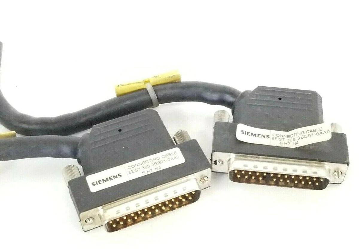Used LOT OF 4 SIEMENS 6ES7 368-3BB01-0AA0 CABLE CONNECTORS 6ES73683BB010AA0
