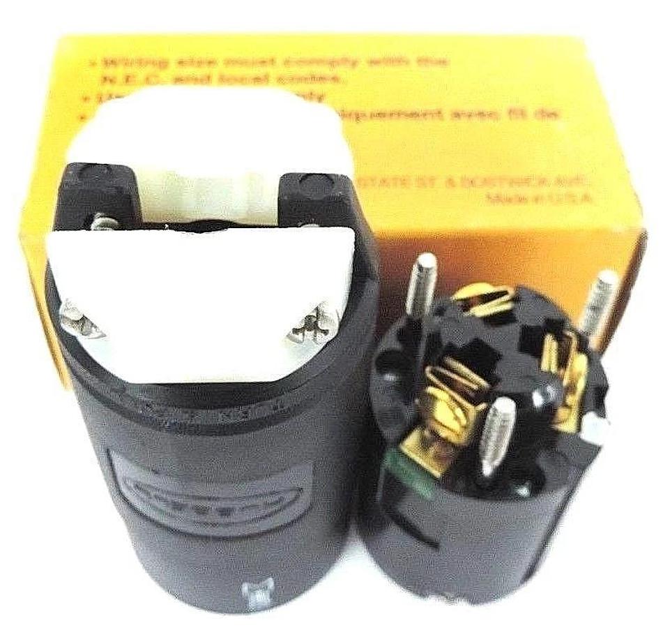 Used NIB HUBBELL HBL23001HGB CONNECTOR BODY HOSPITAL GRADE, 20A, 125VAC, 2 POLE