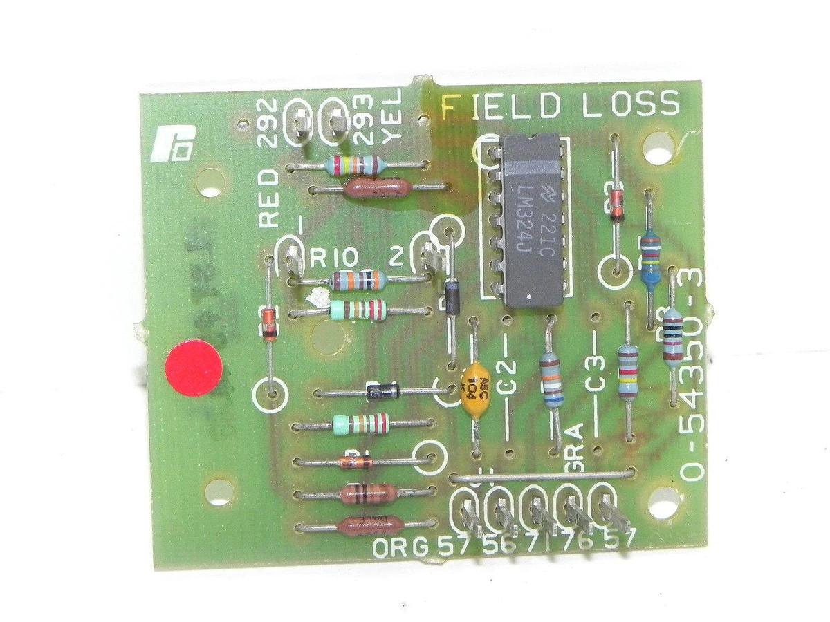 Used RELIANCE ELECTRIC 0-54350-3 FIELD LOSS BOAD 0543503